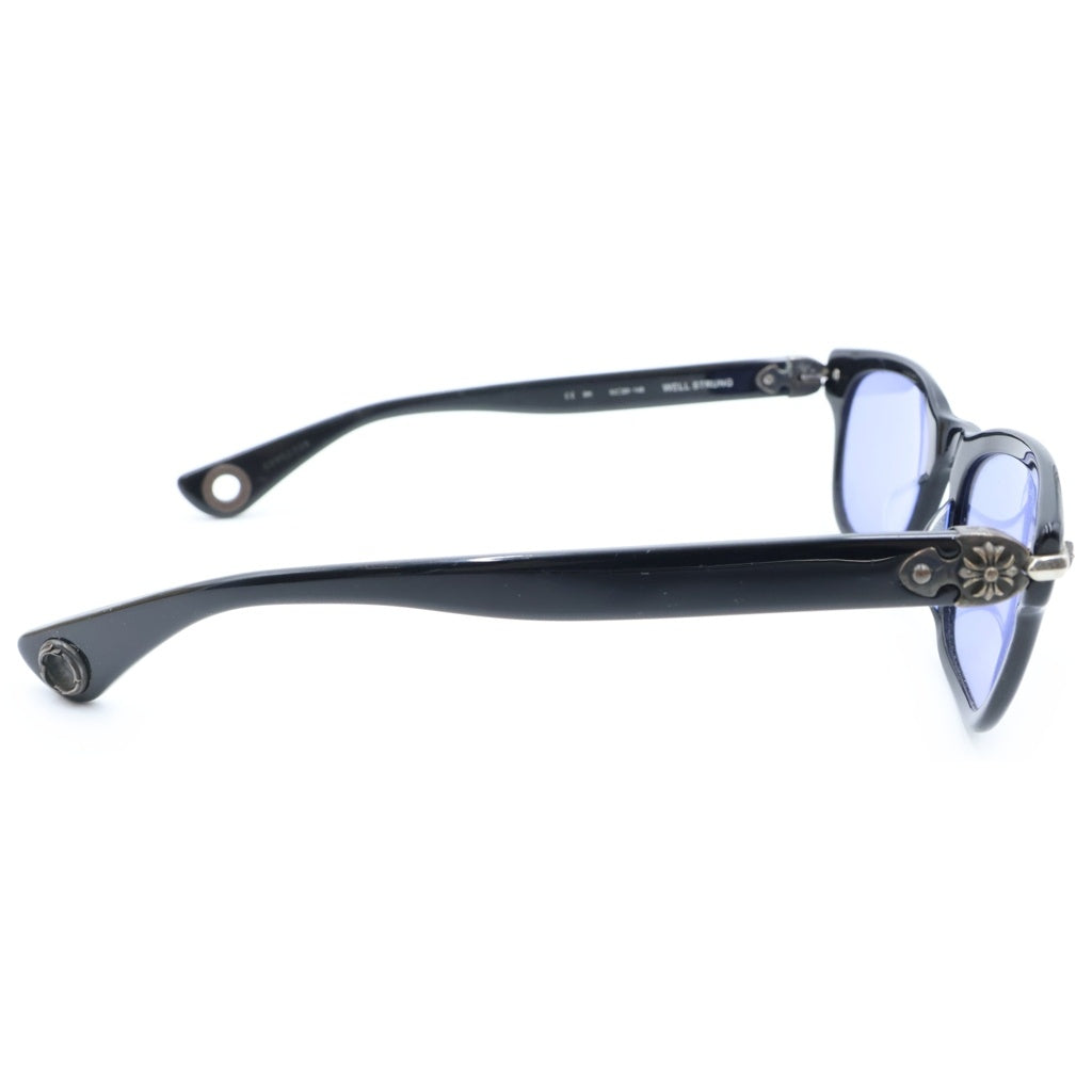 CHROME HEARTS(クロムハーツ) WELL STRUNG CHプラステンプル ウェリントン サングラス ブラック