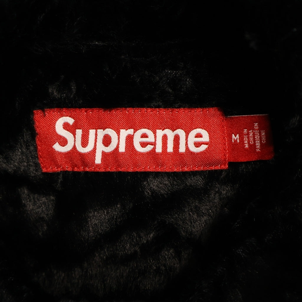 SUPREME(シュプリーム) 26SS Faux Fur Zip Up Shirt フェイクファー ジップアップシャツ ブラック