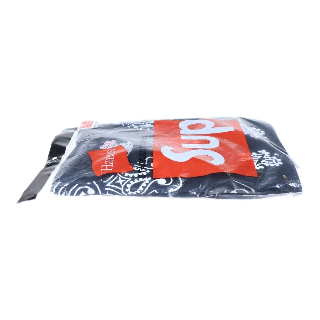 SUPREME(シュプリーム) Hanes Bandana Tagless Tees (2Pack) ヘインズ バンダナ 半袖 カットソー ブラック