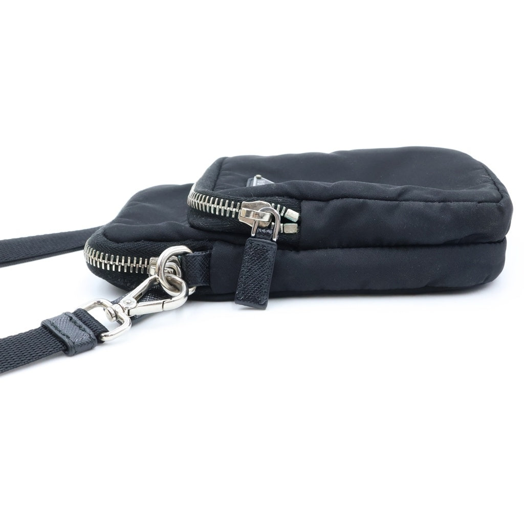PRADA(プラダ) Re-Nylon ショルダーポーチ スマートフォンケース ブラック 2ZT024 レディース
