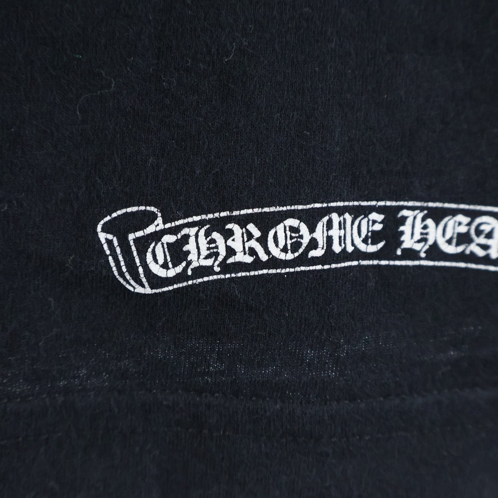 CHROME HEARTS(クロムハーツ) CH S/S 2 バックCHフレアプリント ポケット 半袖Tシャツ カットソー ブラック