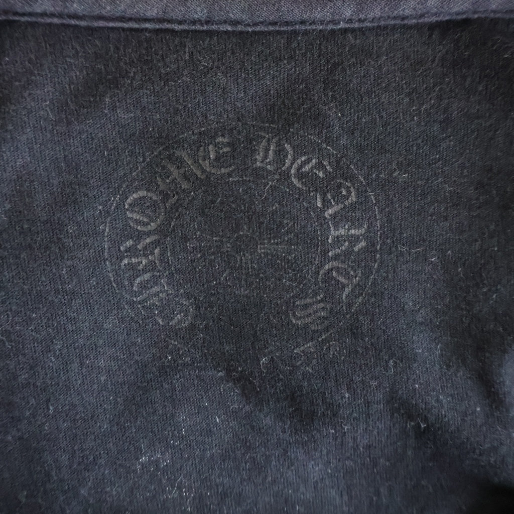 CHROME HEARTS(クロムハーツ) CH S/S 2 バックCHフレアプリント ポケット 半袖Tシャツ カットソー ブラック