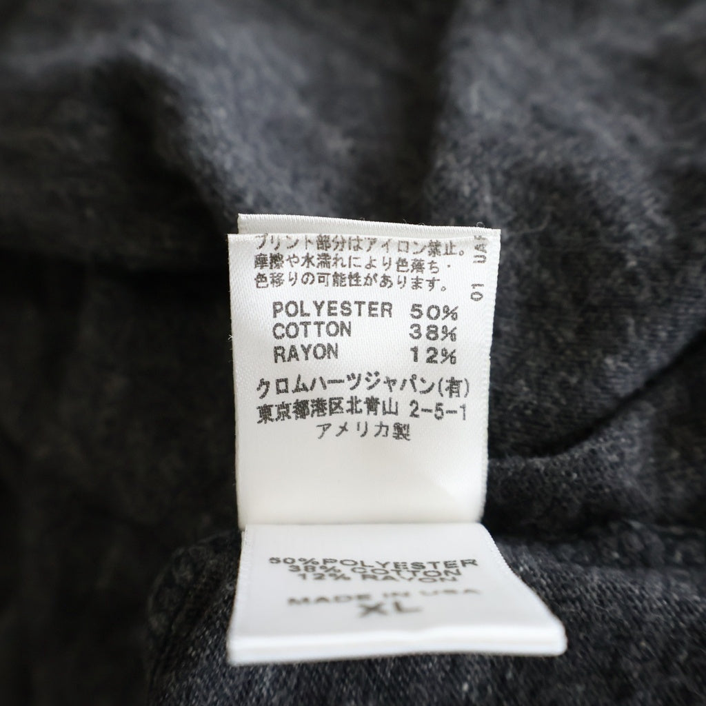 CHROME HEARTS(クロムハーツ) スタープリント ラグランスリーブ 七分袖ヘンリーネックTシャツ カットソー グレー