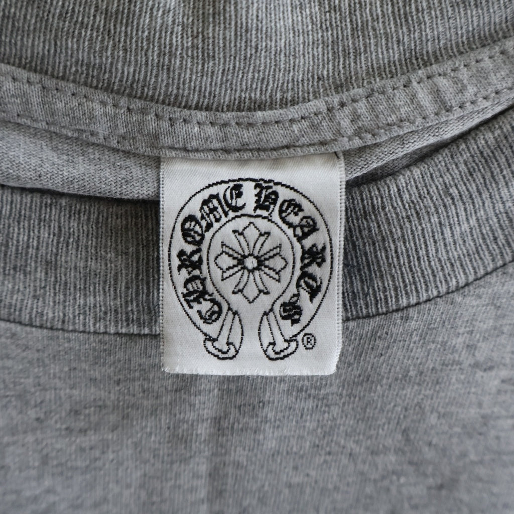 CHROME HEARTS(クロムハーツ) OLD DAGGER CH ダガー クルーネック カットソー 長袖Tシャツ グレー