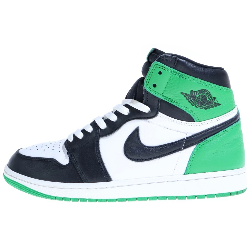 NIKE(ナイキ) AIR JORDAN 1 HI Black and Lucky Green DZ5485-031 エアジョーダン1 ラッキーグリーン ハイカットスニーカー US11/29cm