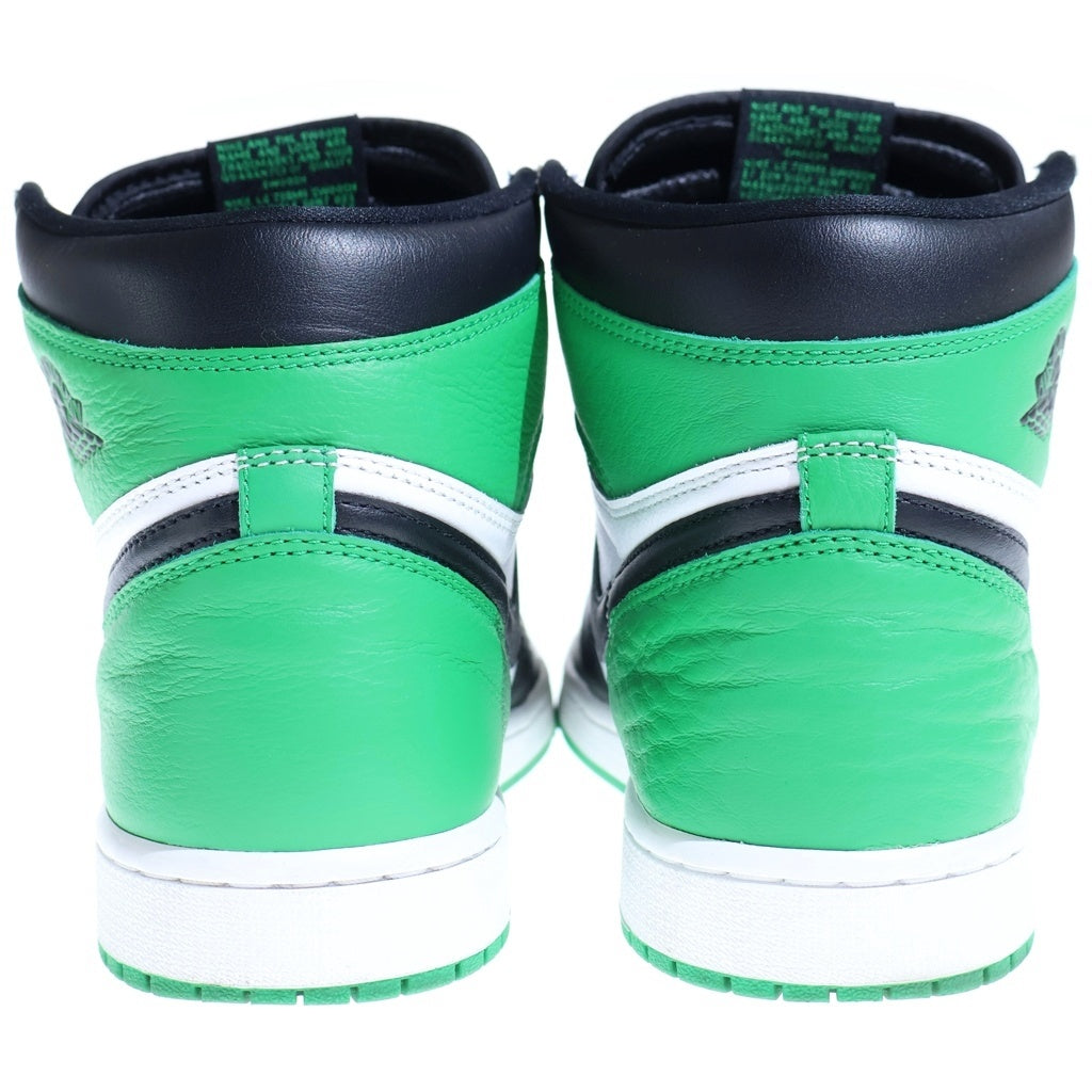 NIKE(ナイキ) AIR JORDAN 1 HI Black and Lucky Green DZ5485-031 エアジョーダン1 ラッキーグリーン ハイカットスニーカー US11/29cm