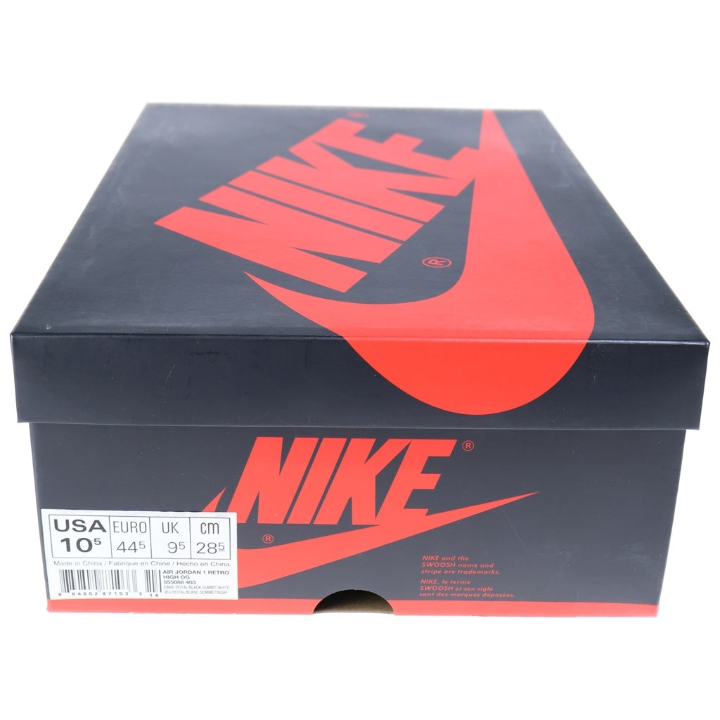 NIKE(ナイキ) AIR JORDAN 1 RETRO HIGH OG GAME ROYAL 555088-403 エアジョーダン1 ゲームロイヤル ハイカットスニーカー ブルー/ホワイト US10.5/28.5cm