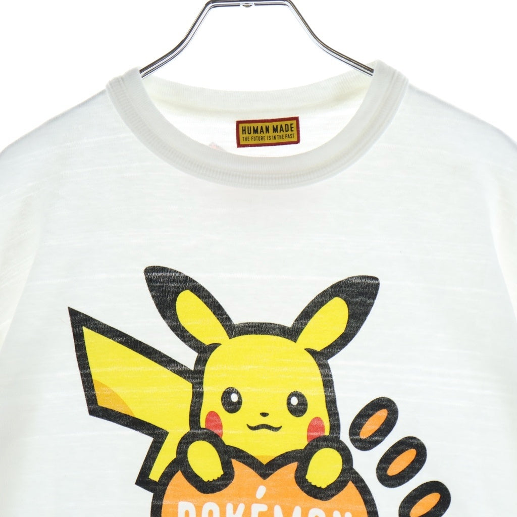 HUMAN MADE(ヒューマンメイド) 25AW ×POKEMON MADE GRAPHIC T-SHIRT 渋谷パルコ限定 ポケモン グラフィックプリント クルーネック半袖Tシャツ カットソー ホワイト