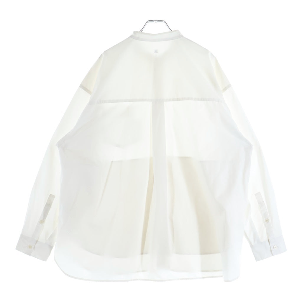 FreshService(フレッシュサービス) SERVICE WORK BAND COLLAR SHIRT バンドカラー 長袖 シャツ ホワイト FDS252-50114