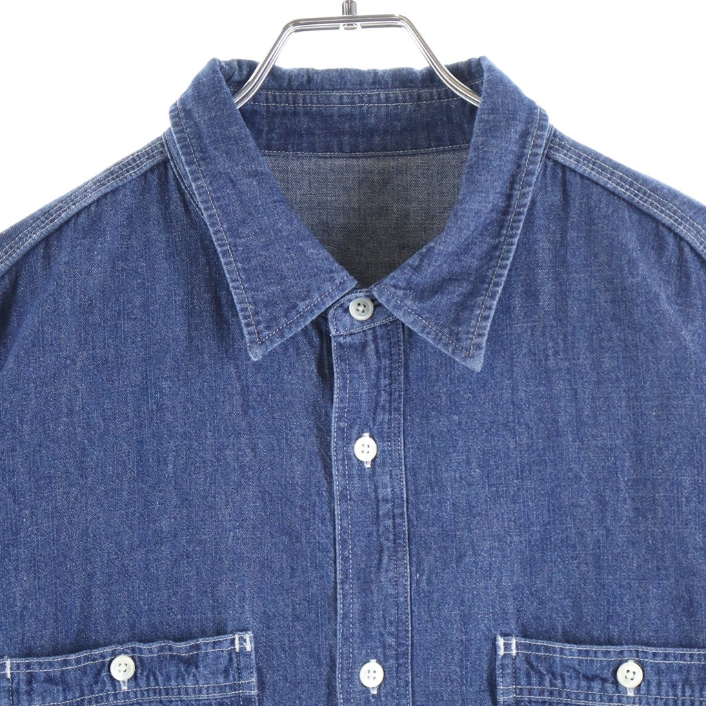 FreshService(フレッシュサービス) LIGHT DENIM S/S SHIRT デニム 半袖 シャツ インディゴ FSC252-50046