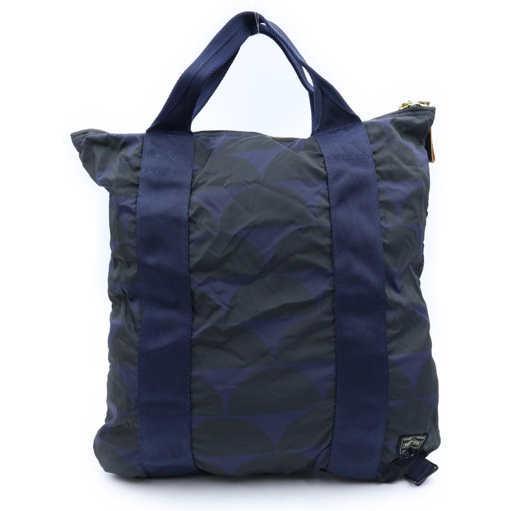 PORTER(ポーター) ×MARNI 2WAY ナイロン バックパック ハンドバック ブルー/ブラック レディース