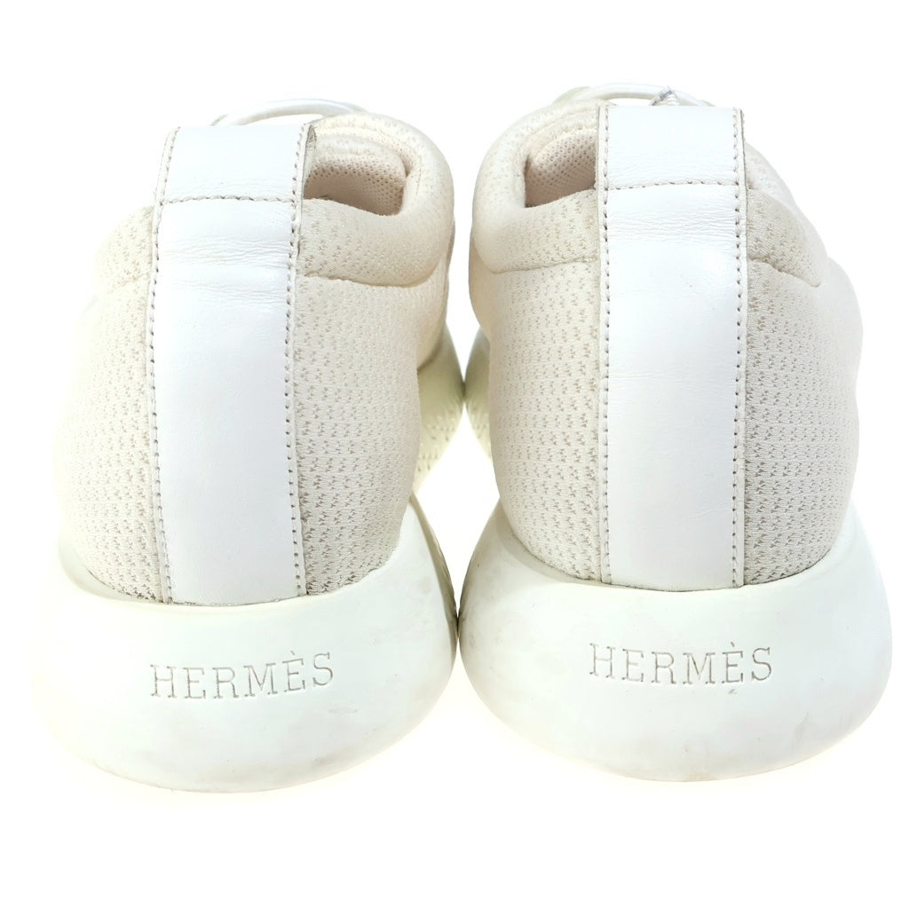 HERMES(エルメス) TEAM リングシューレース メッシュ ローカット スニーカー ホワイト レディース