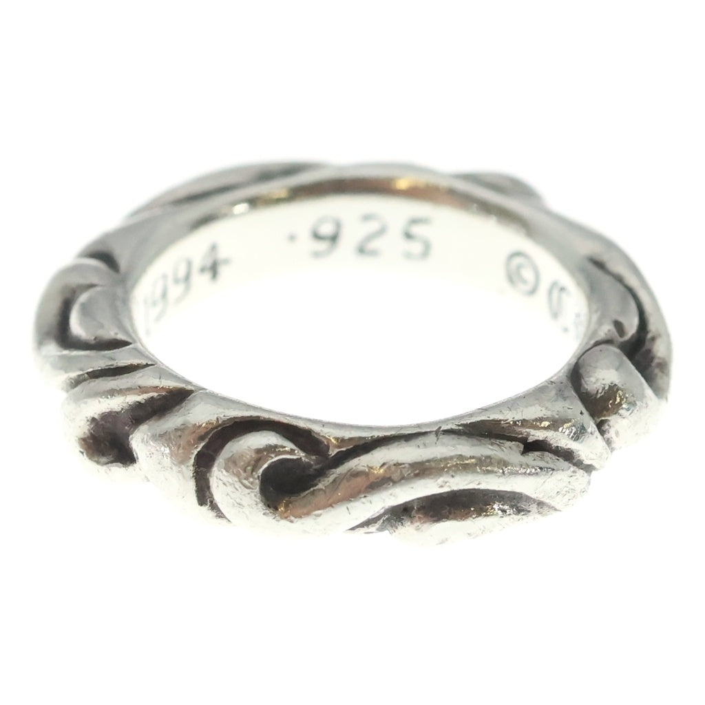 CHROME HEARTS(クロムハーツ) SCRL BAND スクロールバンド リング シルバー BCA351 レディース