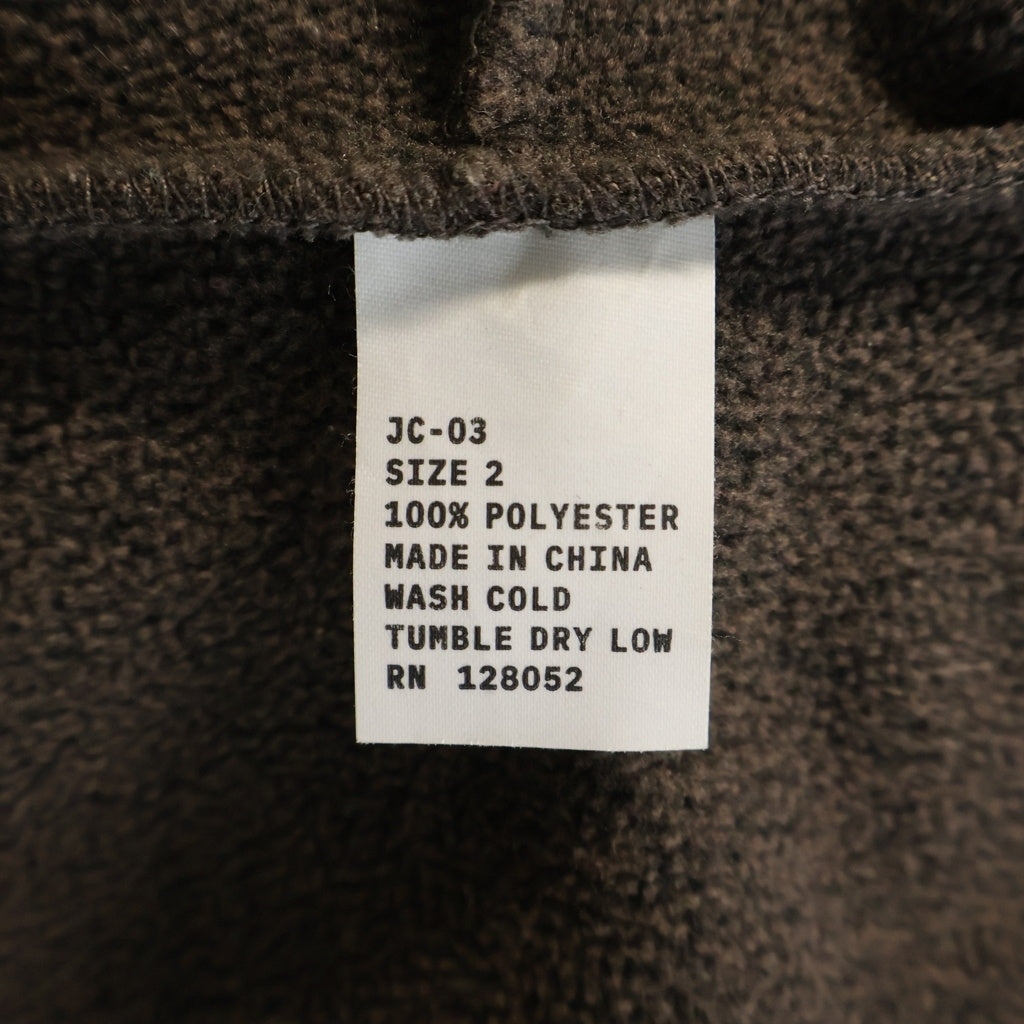 YEEZY(イージー) Zip Hoodie フリース ジップ アップ フーデッド パーカー ブラウン JC-03