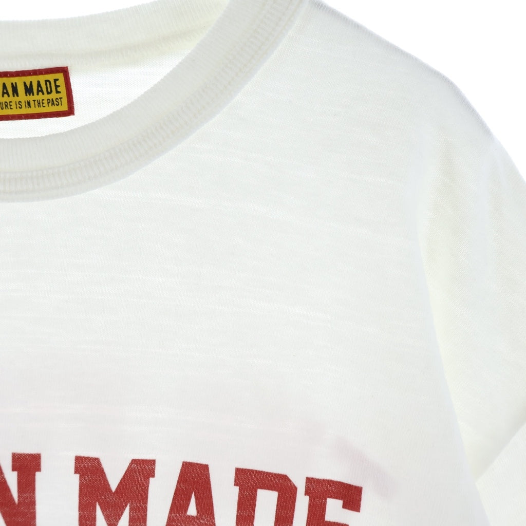 HUMAN MADE(ヒューマンメイド) CLASSIC T-SHIRT ロゴ プリント 半袖 Tシャツ カットソー ホワイト HM29CS042