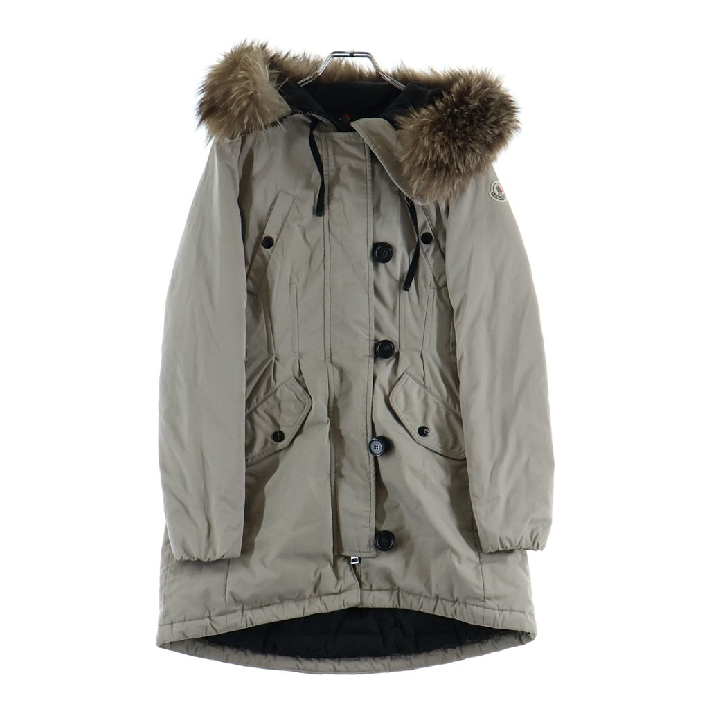 MONCLER(モンクレール) AREDHEL アーデル FOX ファー ダウン コート ベージュ C20934986825 57136 レディース