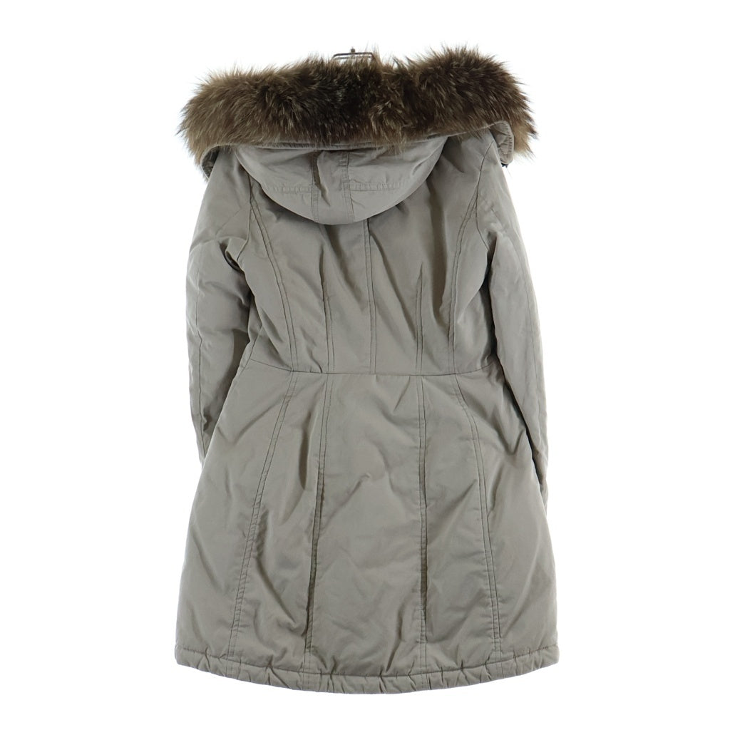 MONCLER(モンクレール) AREDHEL アーデル FOX ファー ダウン コート ベージュ C20934986825 57136 レディース
