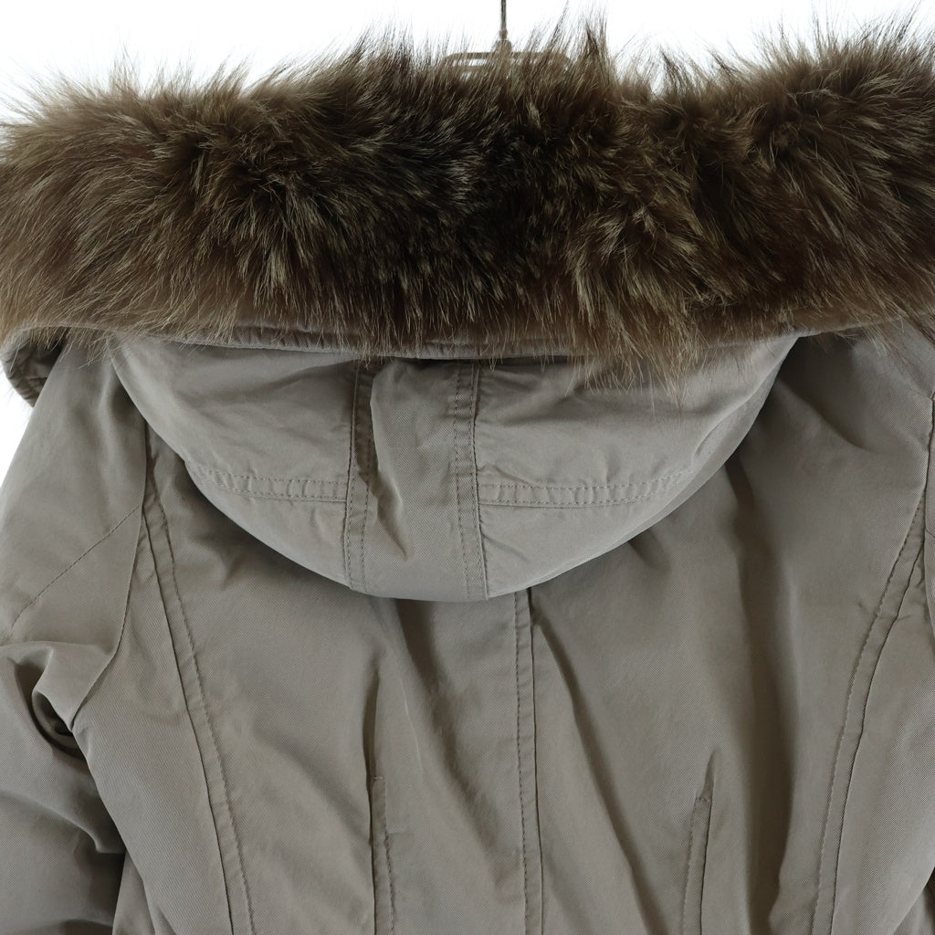 MONCLER(モンクレール) AREDHEL アーデル FOX ファー ダウン コート ベージュ C20934986825 57136 レディース