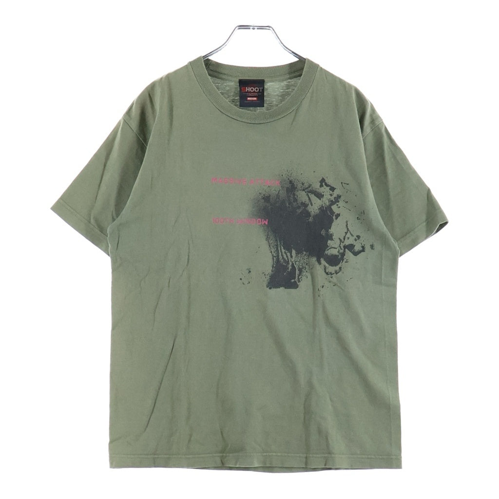 VINTAGE(ヴィンテージ) 00s Massive Attack 100th Window Print Tee マッシブアタック フロントプリント半袖Tシャツ カットソー カーキ