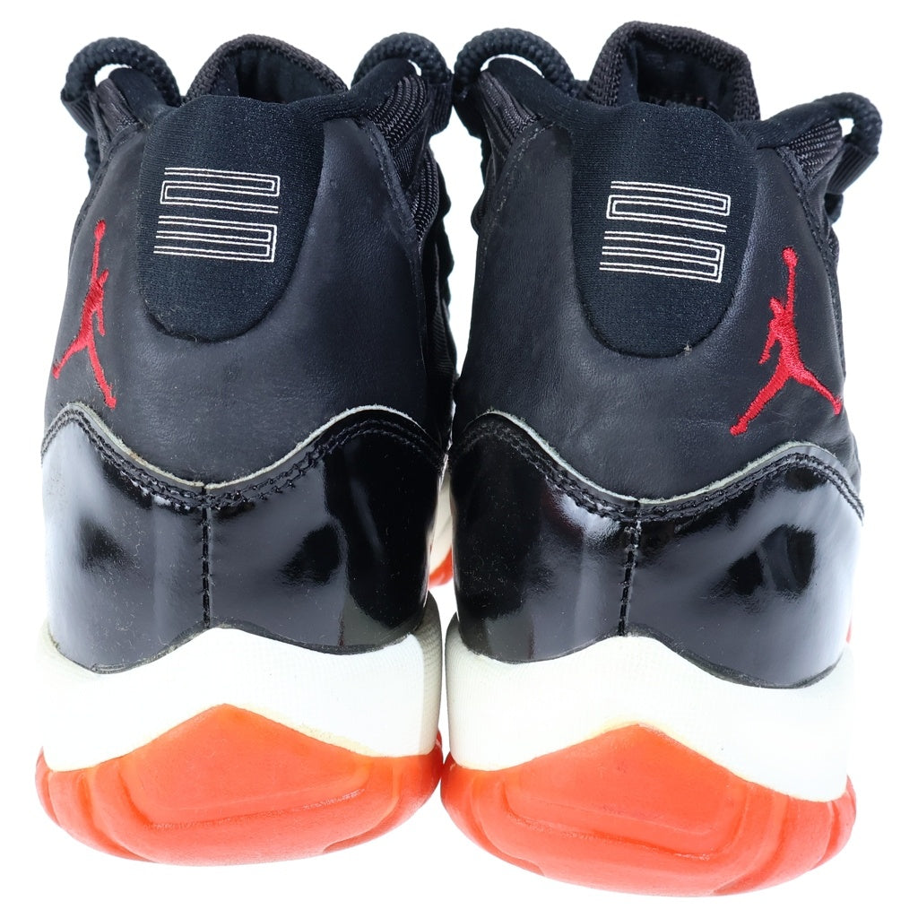 NIKE(ナイキ) 【観賞用】AIR JORDAN ORIGINAL BRED エアジョーダン 11 オリジナル ブレッド ハイカットスニーカー ブラック/レッド US9/27cm 130245-062