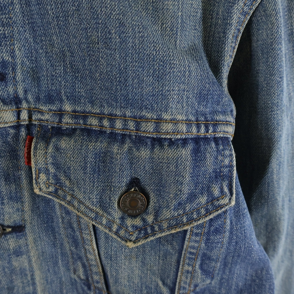 Levi's(リーバイス) 70S-80S VINTAGE ヴィンテージ USA製 BIG E 両面タブ デニム トラッカー ジャケット インディゴ 71557‐0214