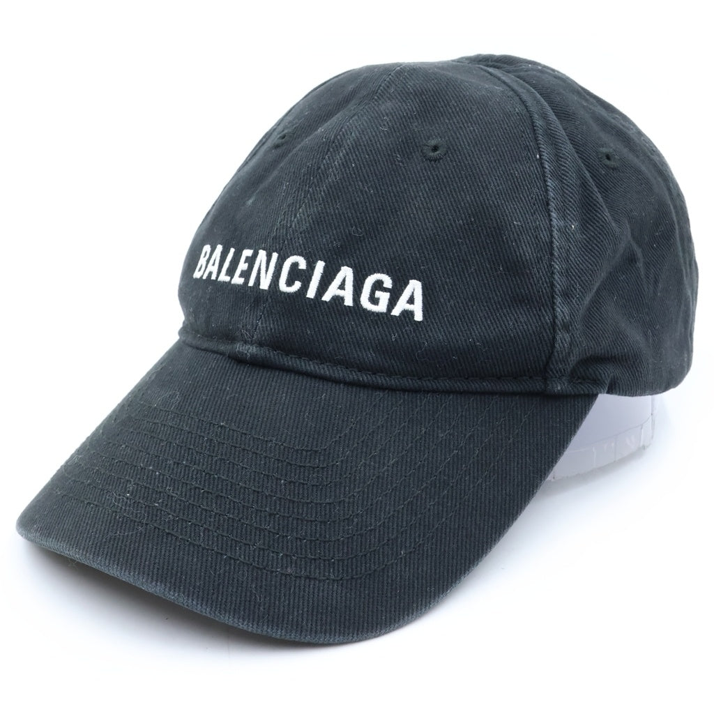 BALENCIAGA(バレンシアガ) 17SS ARCHETYPE アーチタイプ ロゴ ベースボールキャップ 帽子 ブラック レディース