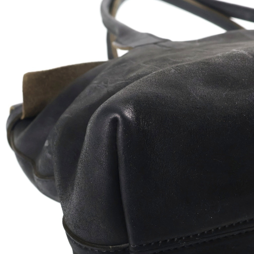 NO BRAND(ノーブランド) tagliovivo タリオヴィヴォ hook tote レザー フックトート ブラック