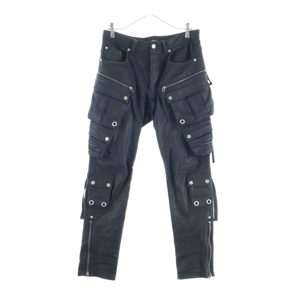 BREATH(ブレス) 24AW MULTI POCKET SLIM CARGO TYPE-2 スリムカーゴパンツ ブラック BR24AW-P1003