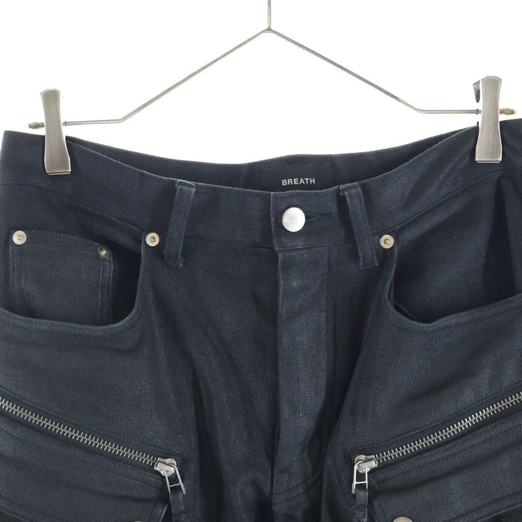 BREATH(ブレス) 24AW MULTI POCKET SLIM CARGO TYPE-2 スリムカーゴパンツ ブラック BR24AW-P1003