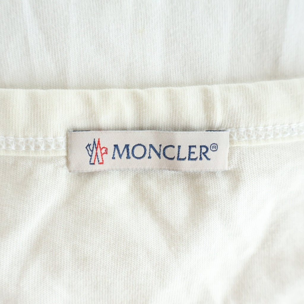 MONCLER(モンクレール) 17SS GRENOBL MAGLIA T-SHIRT マグリア フロント ポケット クルーネック半袖Tシャツカットソー ホワイト C10918035050
