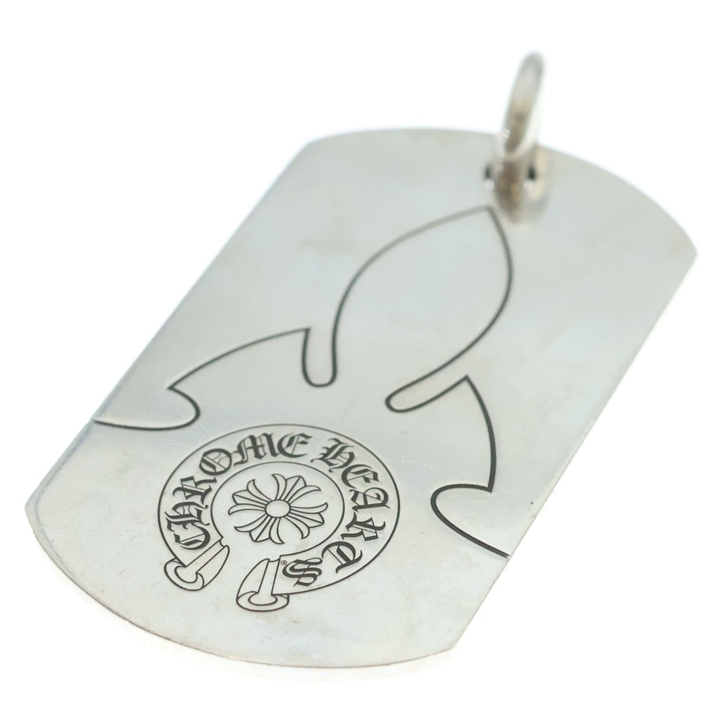 CHROME HEARTS(クロムハーツ) D TAG LRG ラージドッグタグ フレアニー ペンダントトップ シルバー