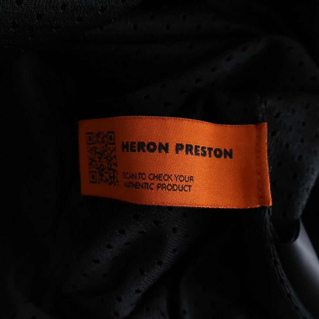 HERON PRESTON(ヘロンプレストン) Logo Patch Zipped Track Jacket ジップアップ トラック ジャケット ブラック HMBD004F21JER001