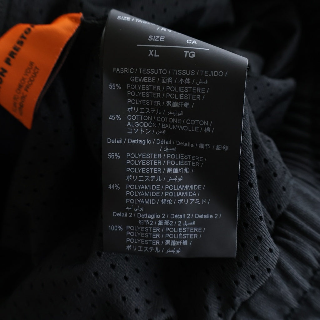HERON PRESTON(ヘロンプレストン) Logo Patch Zipped Track Jacket ジップアップ トラック ジャケット ブラック HMBD004F21JER001