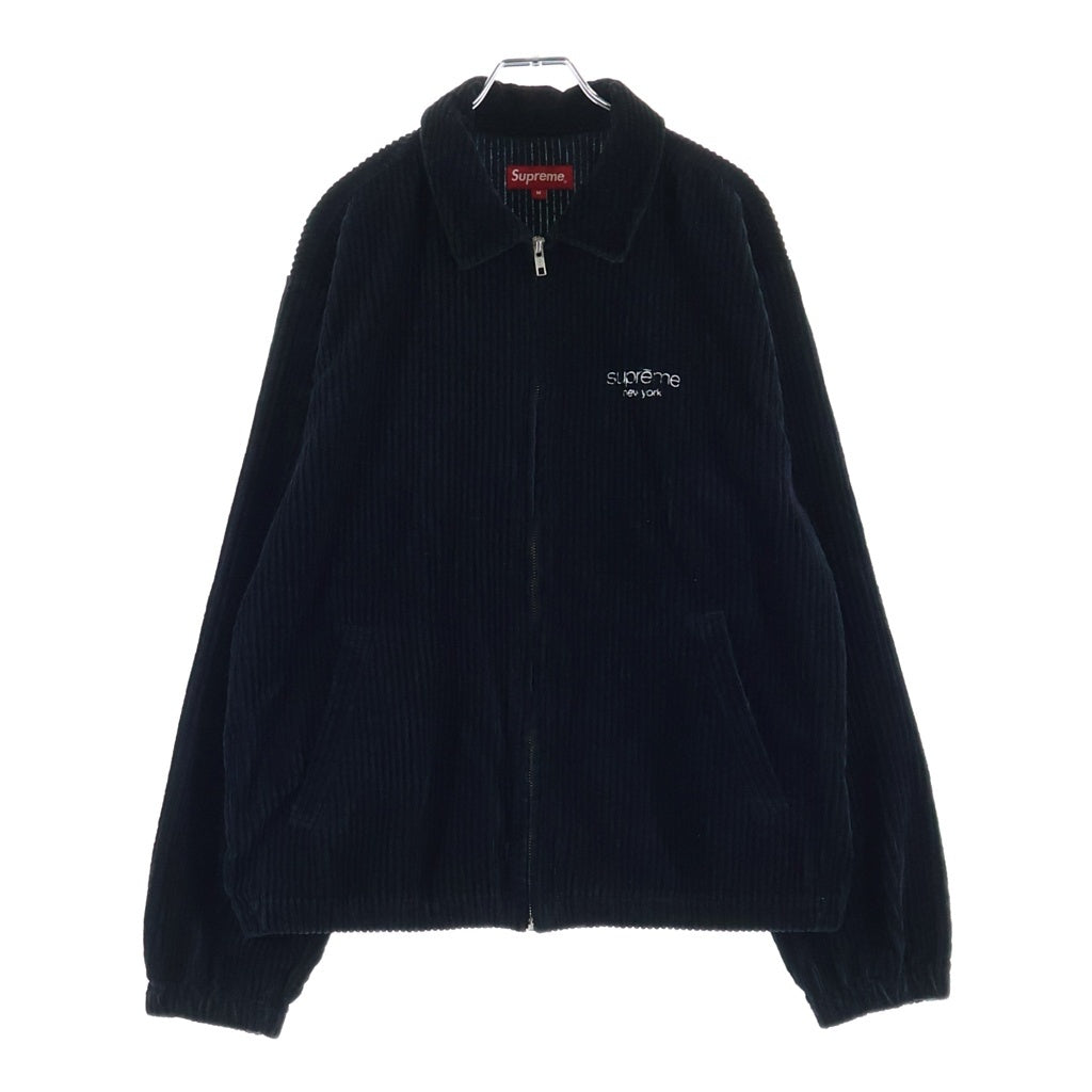 SUPREME(シュプリーム) 20SS Wide Wale Corduroy Harrington Jacket ワイド ウェル コーデュロイ ハリントン ジップアップジャケット ブラック