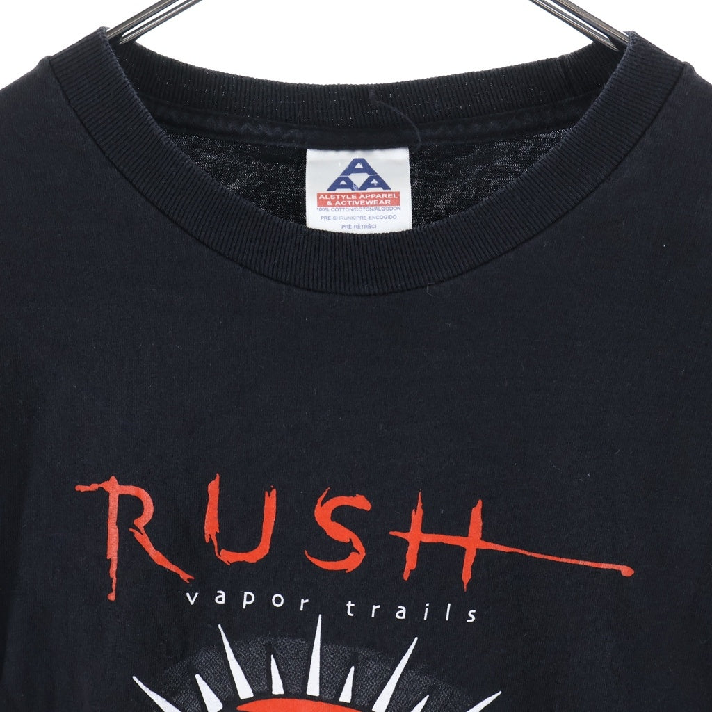 VINTAGE(ヴィンテージ) 00s RUSH Vapor Trails Tour Tee ラッシュ ヴェイパートレイルズ ツアー 長袖Tシャツ カットソー ブラック
