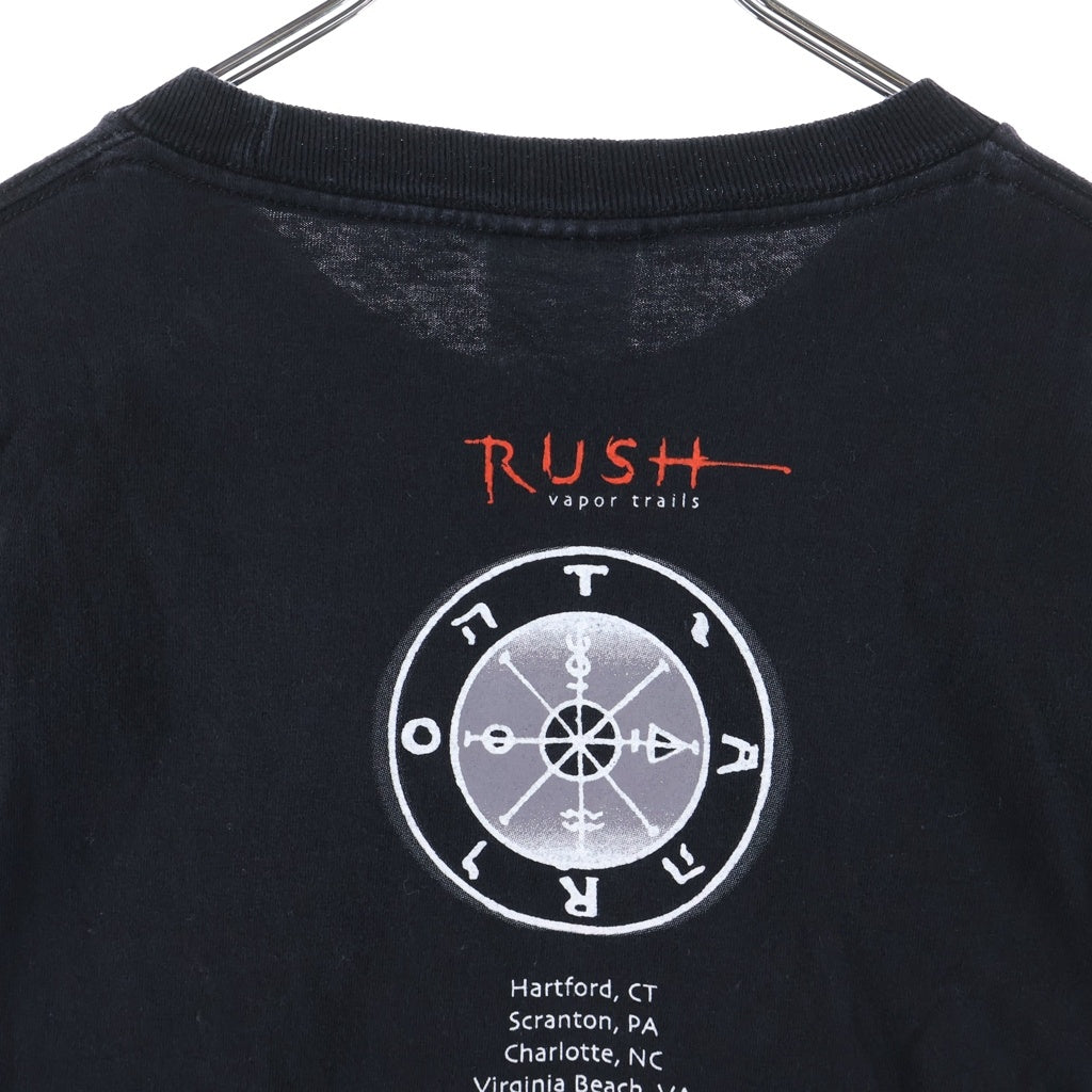VINTAGE(ヴィンテージ) 00s RUSH Vapor Trails Tour Tee ラッシュ ヴェイパートレイルズ ツアー 長袖Tシャツ カットソー ブラック