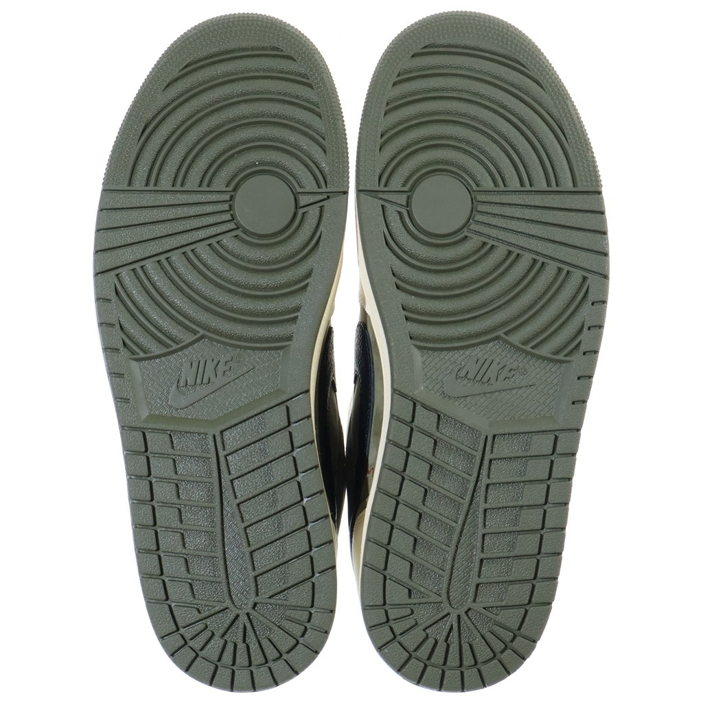 NIKE(ナイキ) ×TAVIS SCOTT AIR JORDAN1 LOW OG SP エアジョーダン1 ローカットスニーカー カーキ US10/28cm DM7866-200