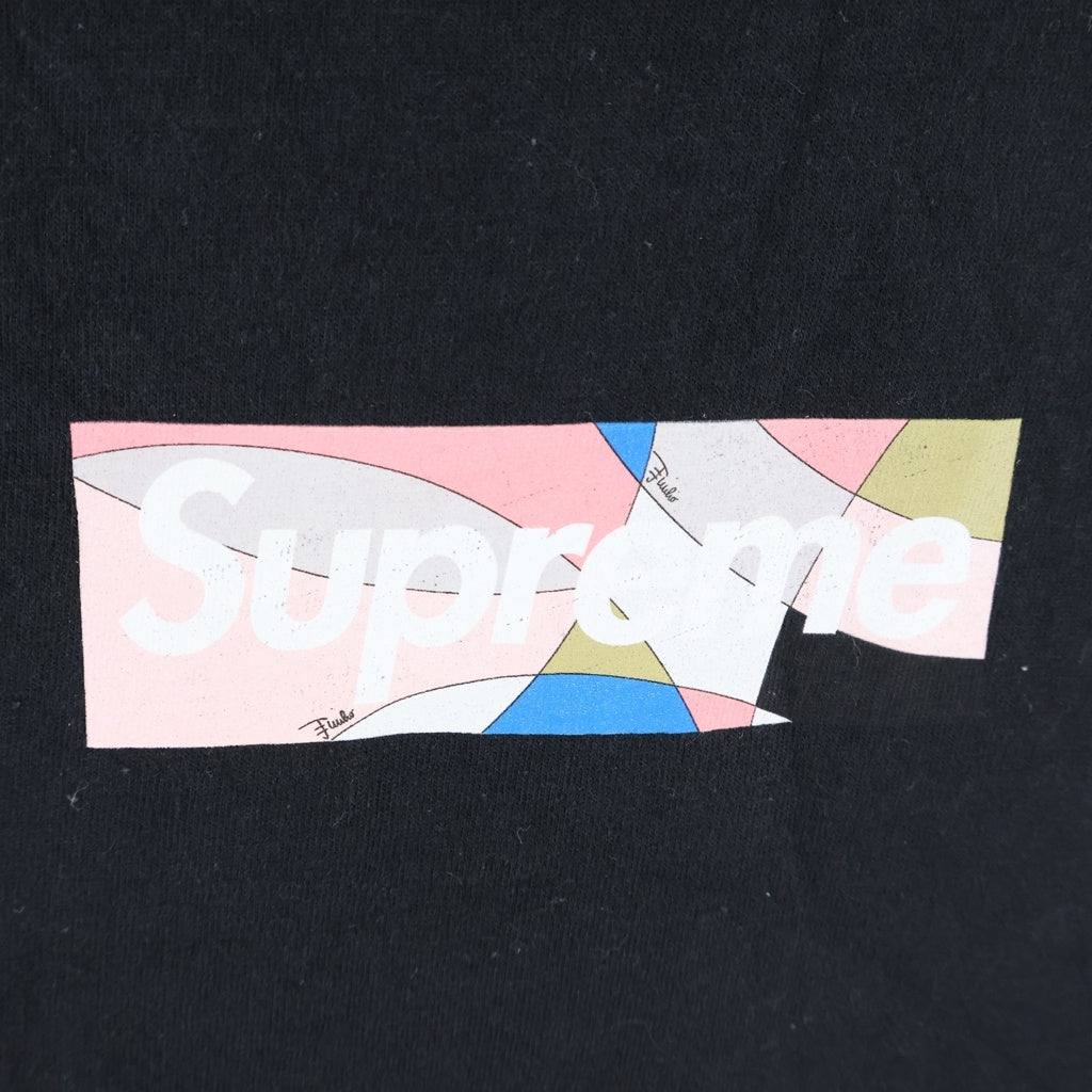 SUPREME(シュプリーム) 21SS ×Emilio Pucci Box Logo Tee ×エミリオプッチ ボックスロゴ 半袖Tシャツ ブラック