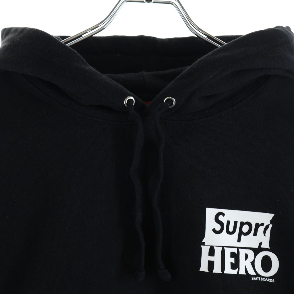 SUPREME(シュプリーム) 22SS ×ANTIHERO Hooded Sweatshirt アンチヒーロー スウェット プルオーバーパーカー フーディ ブラック