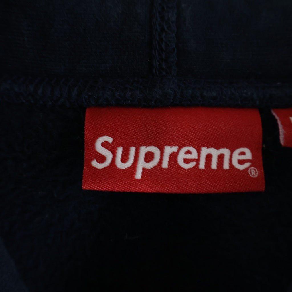 SUPREME(シュプリーム) 19AW Bandana Box Logo Hooded Sweatshirt ボックスロゴ フーデット スウェットシャツ パーカー ネイビー