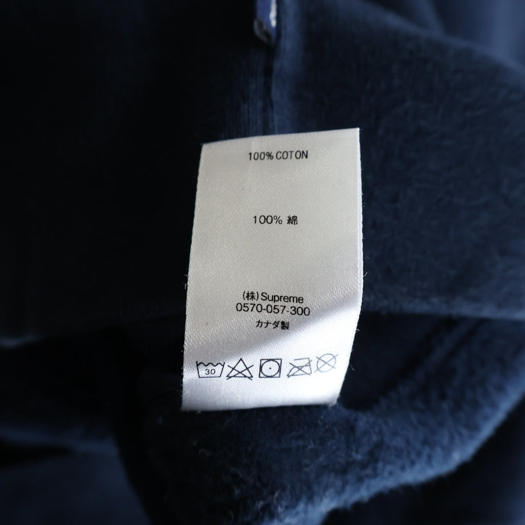 SUPREME(シュプリーム) 19AW Bandana Box Logo Hooded Sweatshirt ボックスロゴ フーデット スウェットシャツ パーカー ネイビー