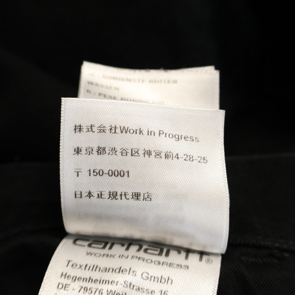 Carhartt WIP(カーハート ダブリューアイピー) Single Nee Pant シングルニー ワークパンツ ブラック