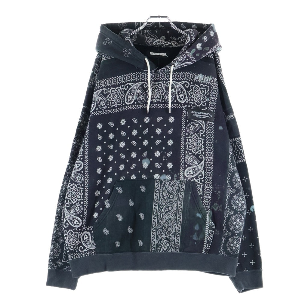 NEIGHBORHOOD(ネイバーフッド) 21AW BANDANA CHOPPED / EC-HOODED . LS ペイズリー柄 フーデット スウェットシャツ パーカー212UNNH-CSM04