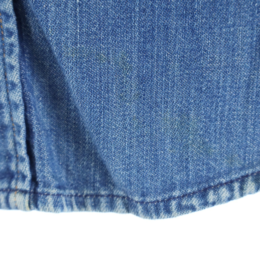 Wrangler(ラングラー) 60S 斜めベルタグ シャンブレー 長袖 シャツ インディゴ