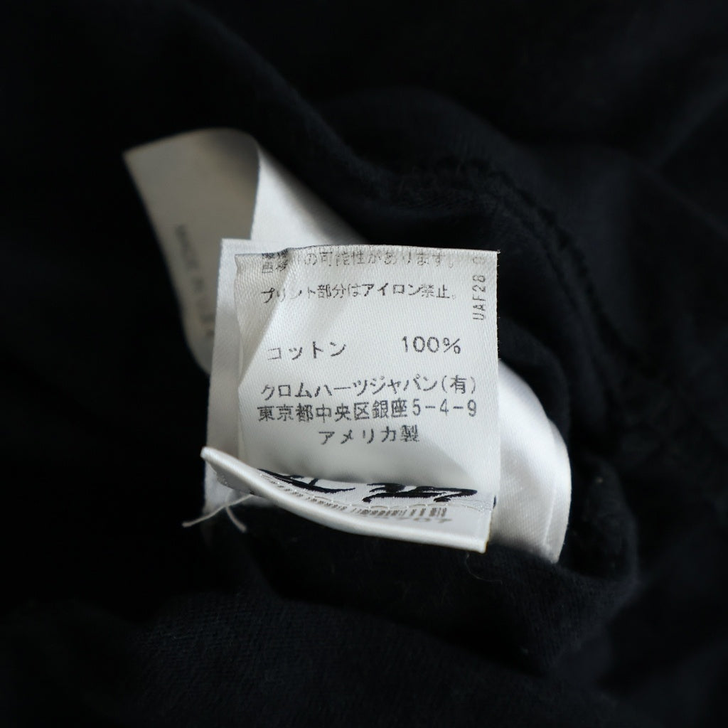 CHROME HEARTS(クロムハーツ) ARCH LOGO USA バックアーチロゴ プリントロングスリーブTシャツ 長袖カットソー ブラック