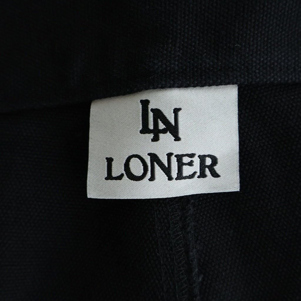 NO BRAND(ノーブランド) LONER LN DUNK DOUBLE KNEE PANTS ダブルニーパンツ レザー ブラック