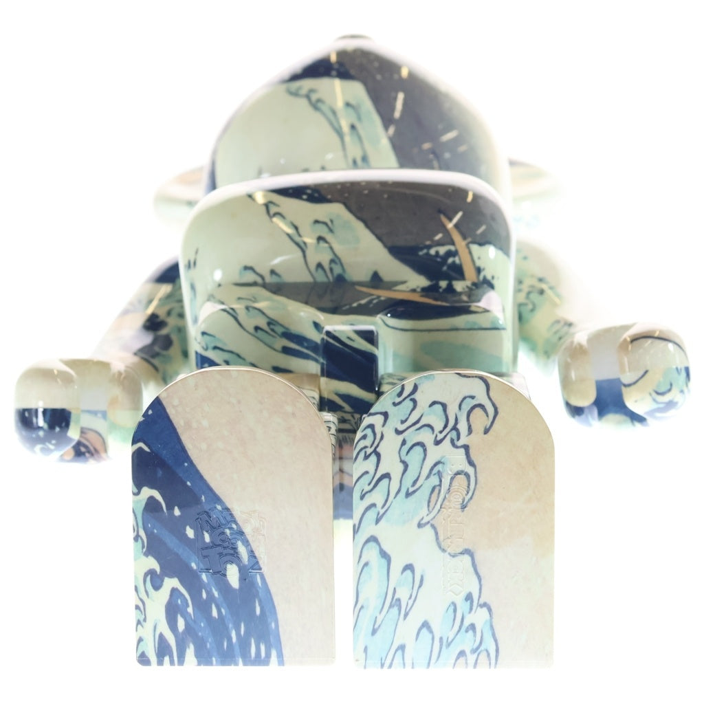 MEDICOM TOY(メディコムトイ) BE@RBRICK 葛飾北斎 神奈川沖浪裏 1000% 絵画 ベアブリック フィギュア 人形 インテリア ブルー