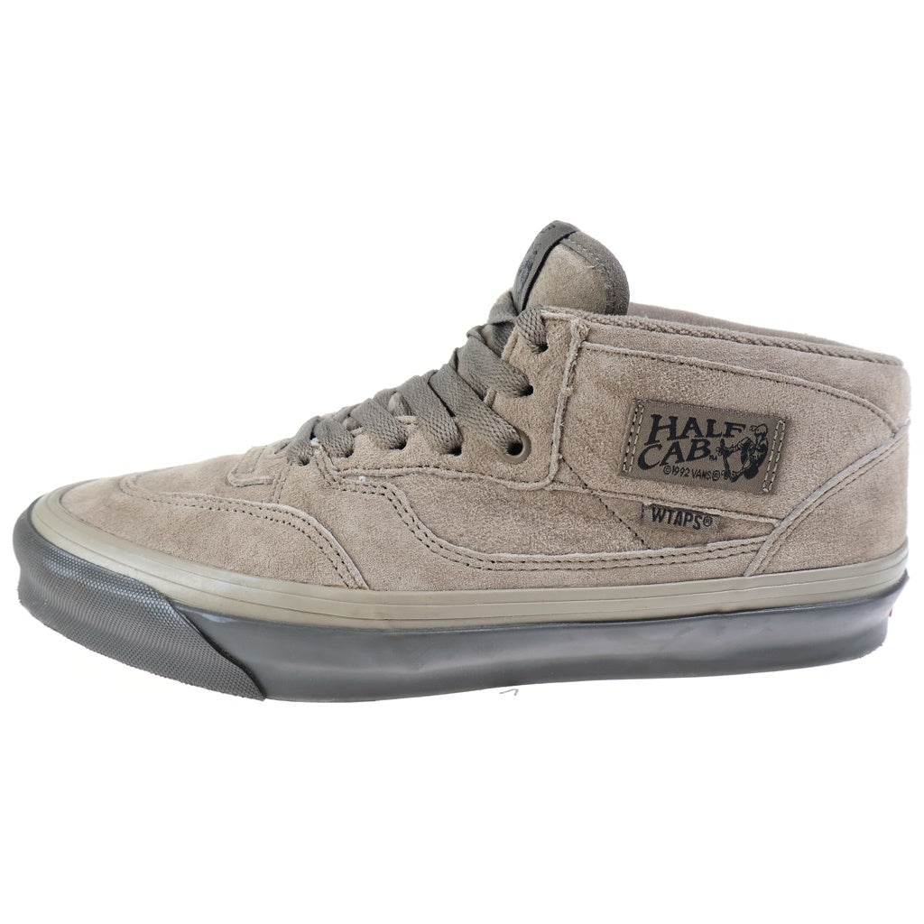 WTAPS(ダブルタップス) × VANS VAULT OG Half Cab LX Coyote Brown スエード ミドル カット スニーカー オリーブ US9/27cm 222BWVND-FWM06S