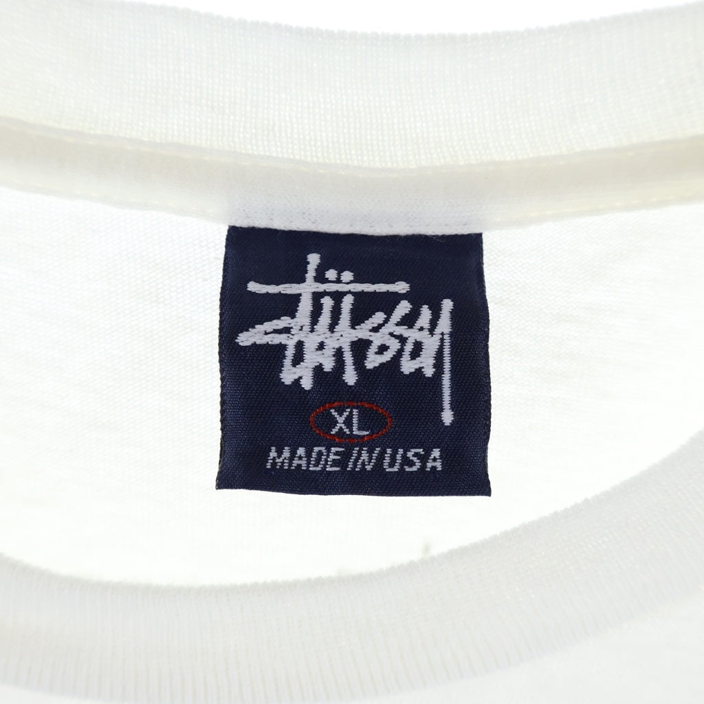 STUSSY(ステューシー) 90s Big&meaty Pigment Dyed T-Shirt ビッグ & ミート ピグメント ダイ 半袖Tシャツ カットソー ホワイト