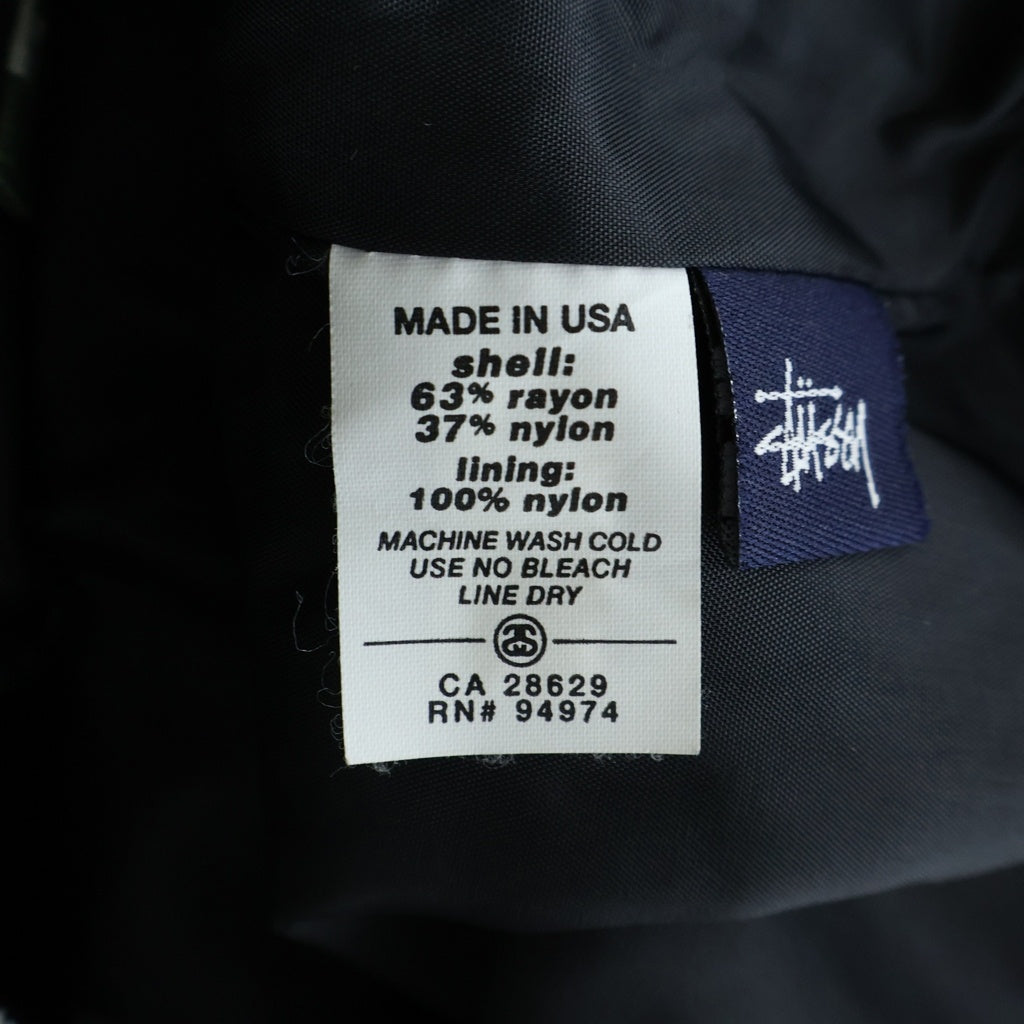 STUSSY(ステューシー) 90s デジカモ ジップアップ ミリタリージャケット カーキ